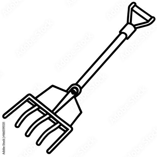 Manual Cultivator Vector