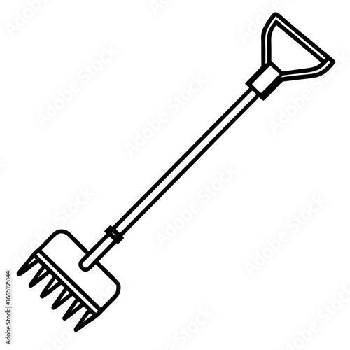 Manual Cultivator Vector
