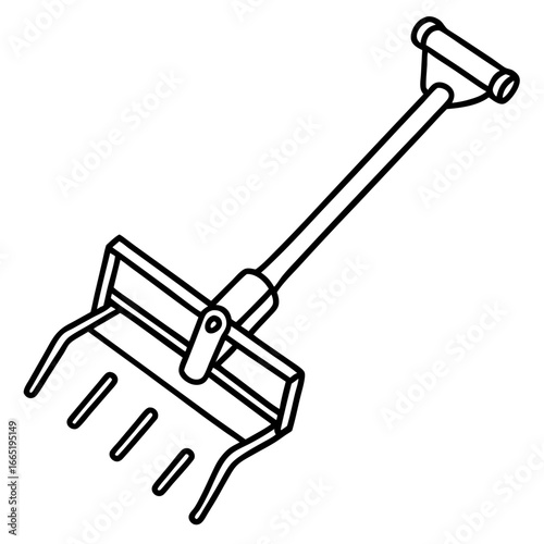 Manual Cultivator Vector