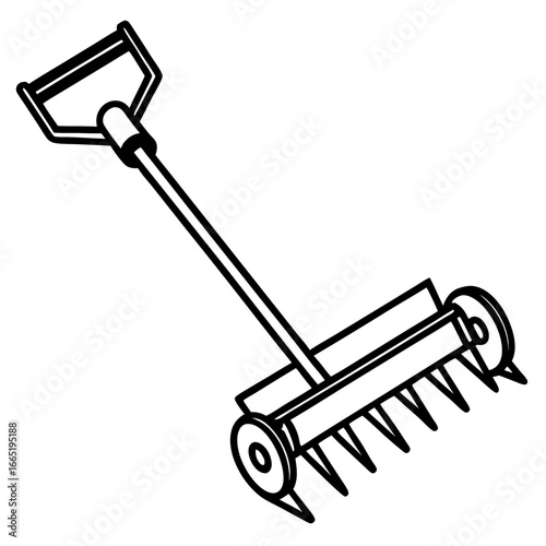 Manual Cultivator Vector