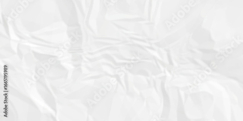 Wrinkle ripped creased white crumple aged closeup craft document grunge recycling paper background.	
