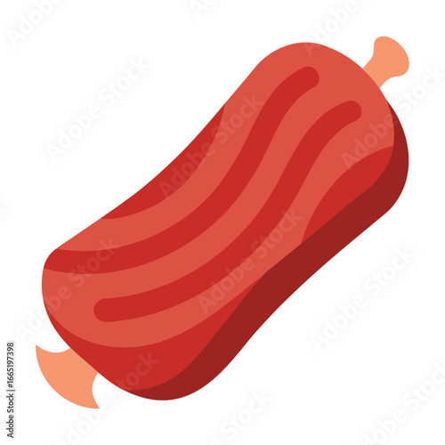 Meaty Pork and Meat Food Graphic Illustration