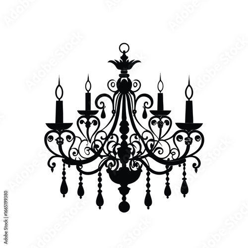 chandelier vector illustration