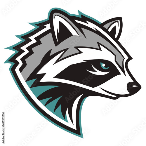 Raccoon Bandit Mascot Logo Vector, Stealth Esports Head Icon Transparent