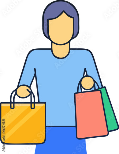purchaseing vector icon on white or transparent background. supermarket or grocery icons items Stroke icon collections. Editable Stroke icon collection Outline icon.