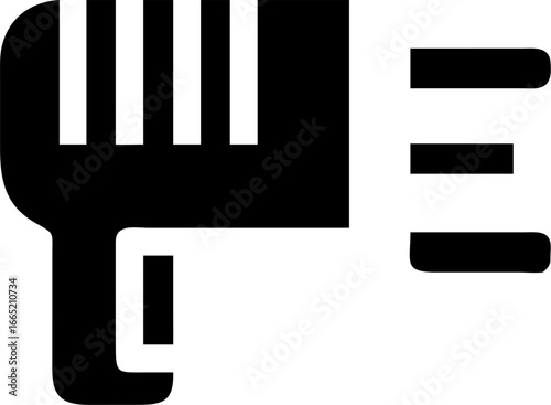 barcode reader vector icon on white or transparent background. supermarket or grocery icons items Stroke icon collections. Editable Stroke icon collection Outline icon.