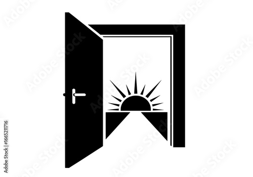 Therapy Termination Icon Showing a Hopeful Path Forward to a New Beginning

