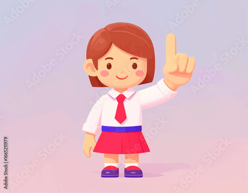 Girl of junior high school 