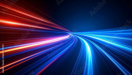 Speed with Light Trails, Highway, and Night.