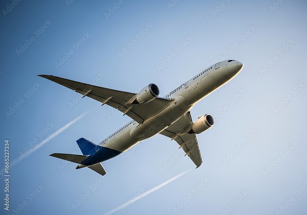 Obraz premium Airplane soaring through the sky