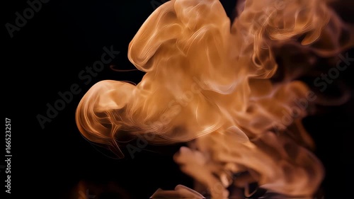 Tongues of flame. Burning fire. 