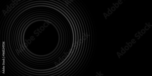 abstract dark spiral design with glowing circles lines and light energy pattern background