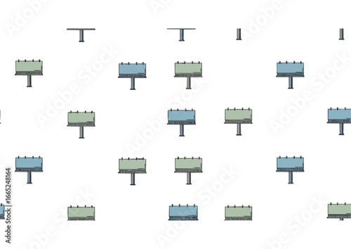 Abstract horizontal lines and ellipses pattern on white background for minimalistic design and copy space