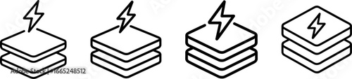 Layer 2 scaling solution outline vector