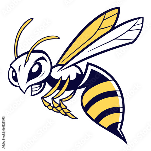 Wasp Hornet Mascot Logo Vector, Stinger Esports Head Transparent