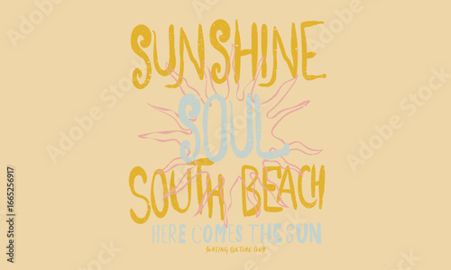 Sunshine soul. Beach modern abstract art. Sunshine on my mind. Summer vibes artwork. Here comes the sun.