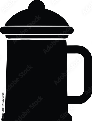 Beer stein silhouette icon