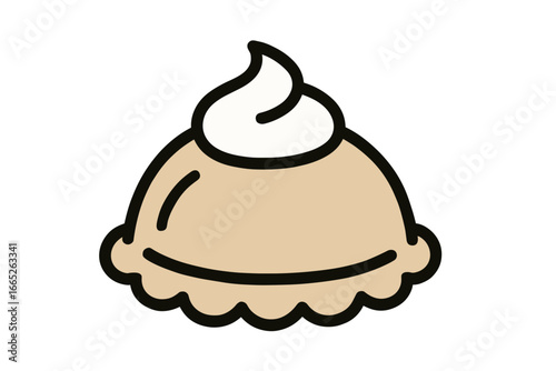 Vector Illustration of Pelmeni Dumpling Icon