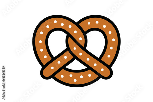 Vector Illustration of German Pretzel Icon