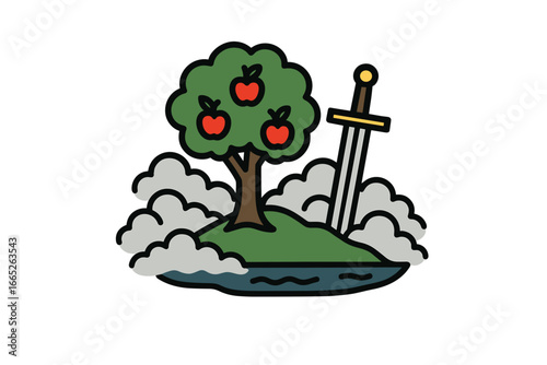 Vector Illustration of Avalon