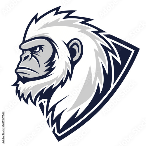 Yeti Mascot Logo Vector, Abominable Snow Monster Esports Head Transparent