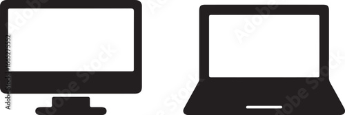 Computer - Illustration Icons stock illustration