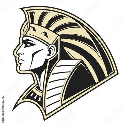 Mummy Pharaoh Mascot Logo Vector, Ancient Esports Head Icon Transparent