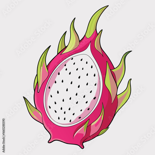 dragon-fruit-with-pink-skin-and-white-flesh--tropi.eps