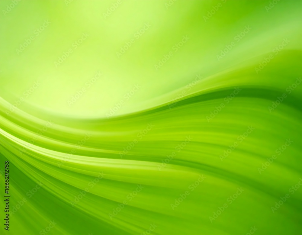 Fototapeta premium Green Abstract Wave Background. (1)