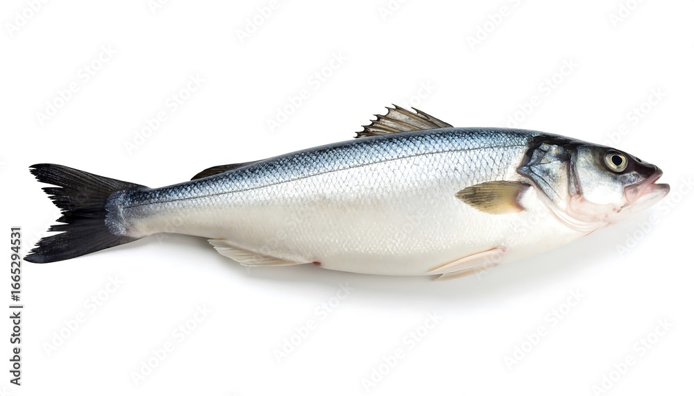 Obraz premium Fresh fish, whole, isolated