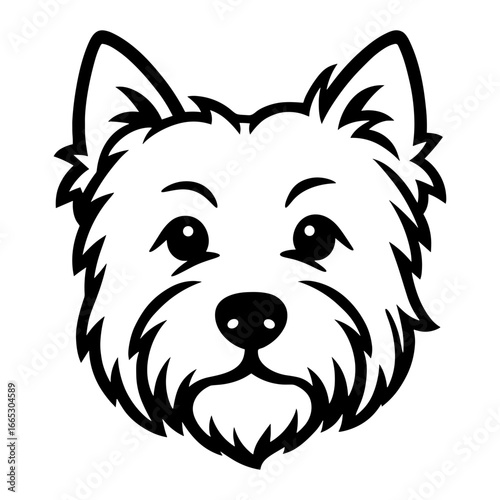 West Highland White Terrier Face