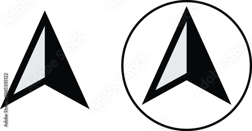 Navigation arrow icon vector eps10.