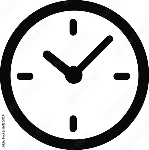 Timekeeping device icon, Simple black clock on green background for time related concepts, ,Business lunch icon. Knife, fork and plate with clock illustration. Lunch time symbol.