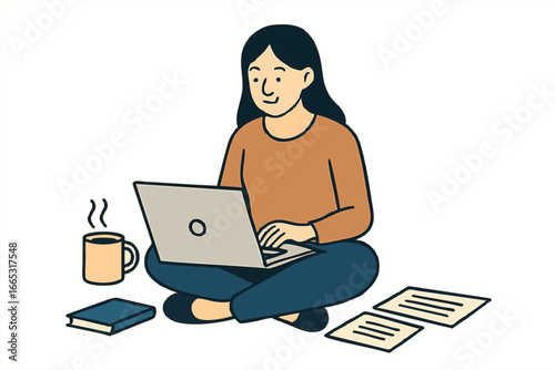 young man with laptop, woman with laptop , woman working work from home, work from home