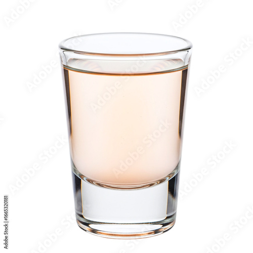 Wall Mural Shot of peach schnapps or pink gin