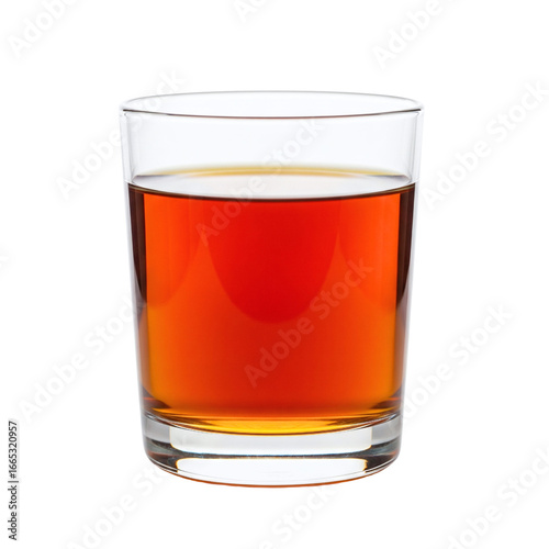 Φωτογραφία Glass of amber whiskey or bourbon neat