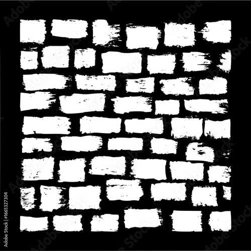 Abstract grunge brick wall texture background vector illustration for graphic design and web elements