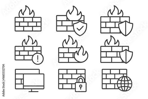 Collection of bug icons representing cybersecurity alerts and software issues