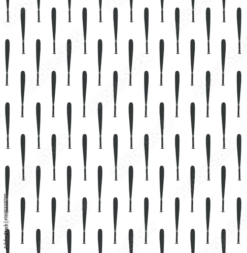 Vector seamless pattern of hand drawn sketch doodle bowling skittle isolated on white background