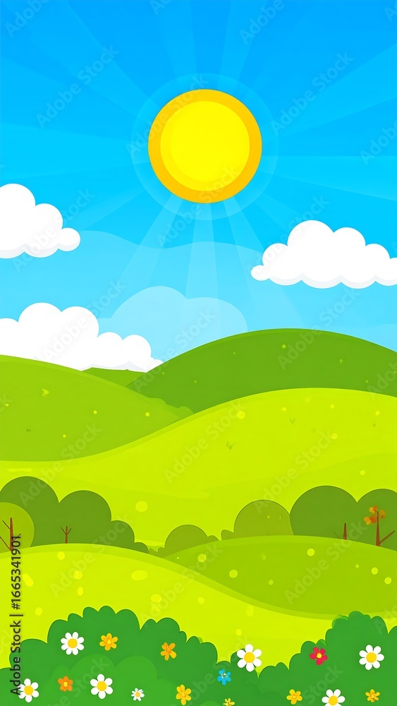 Obraz premium Colorful spring landscape