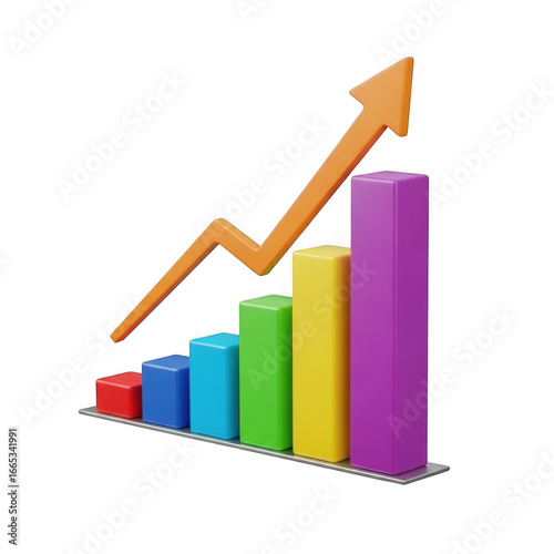 Free Download Growth chart isolated on transparent background - GFXLoad
