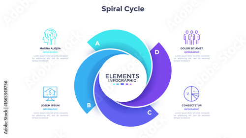 Modern Business Infographic Vector Banner