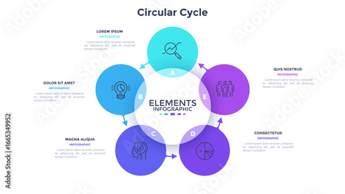 Modern Business Infographic Vector Banner