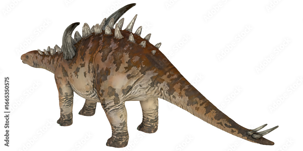 Fototapeta premium Lifelike Stegosaurus dinosaur model