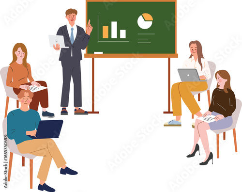 Business Presentation Team Meeting 
