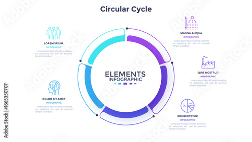 Modern Business Infographic Vector Banner