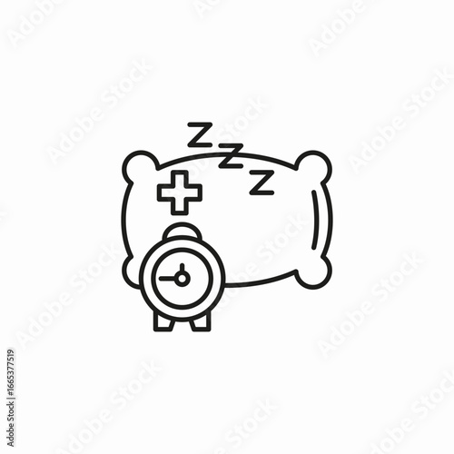 healthy sleep habits icon sign vector