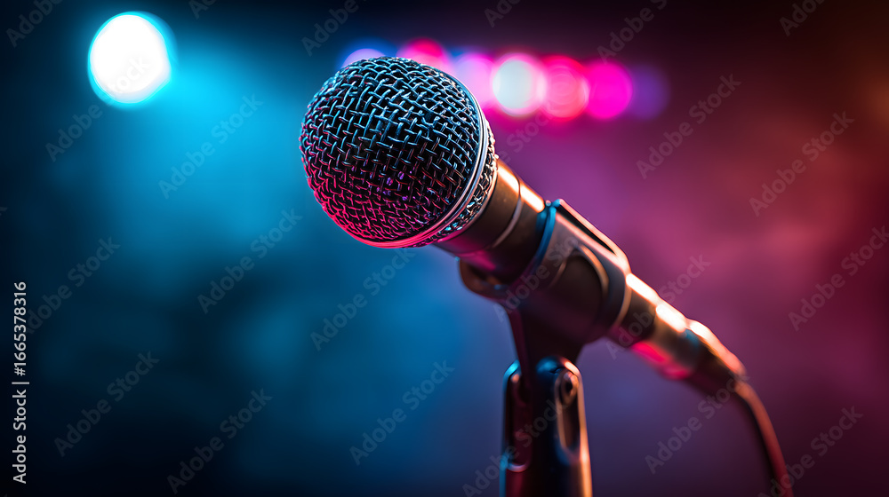 Obraz premium Microphone Close-up