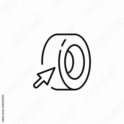 tire click select icon sign vector