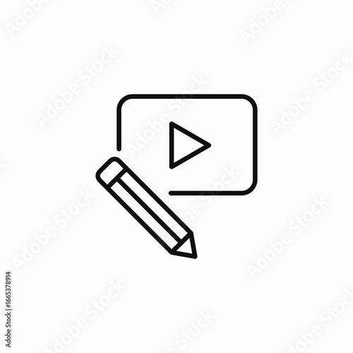 video editing icon icon sign vector